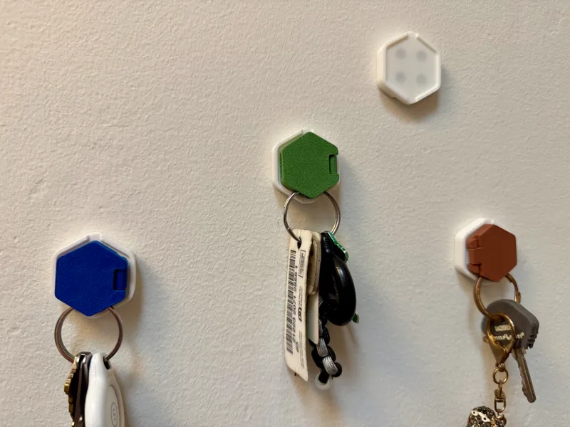 Keybee — print in place magnetic key hanger system