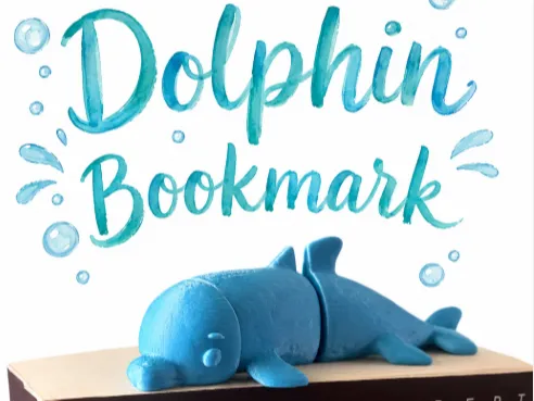 Dolphin Toy/Bookmark (Articulated)