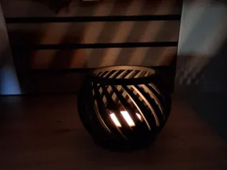 Teelichthalter Spiral modern
