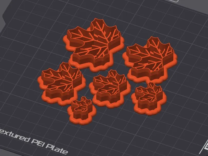 Autumn Leaf Polymer Clay Earrings Cutter view 3