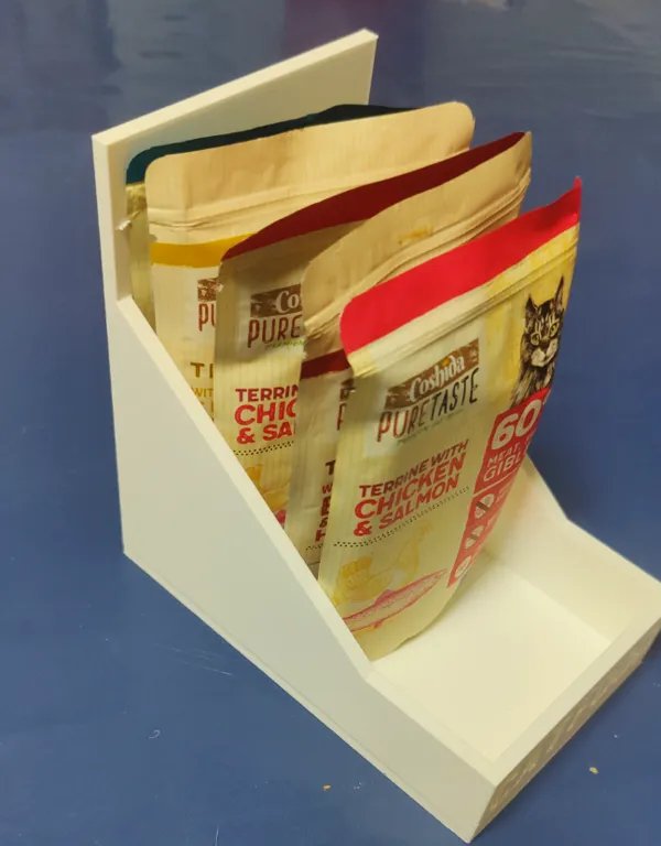 Boîte pour sachets de pâtée pour chat