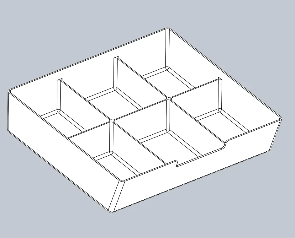 Miniatura 6 do modelo 3D 可堆叠的模块化分类收纳系统
