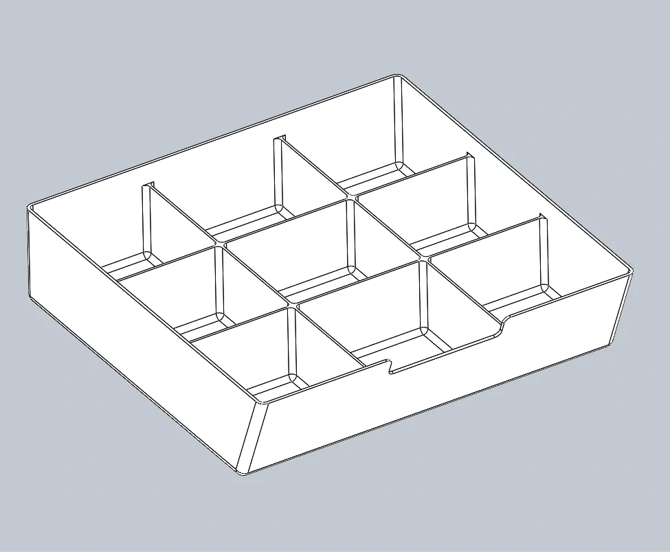 Miniatura 10 do modelo 3D 可堆叠的模块化分类收纳系统