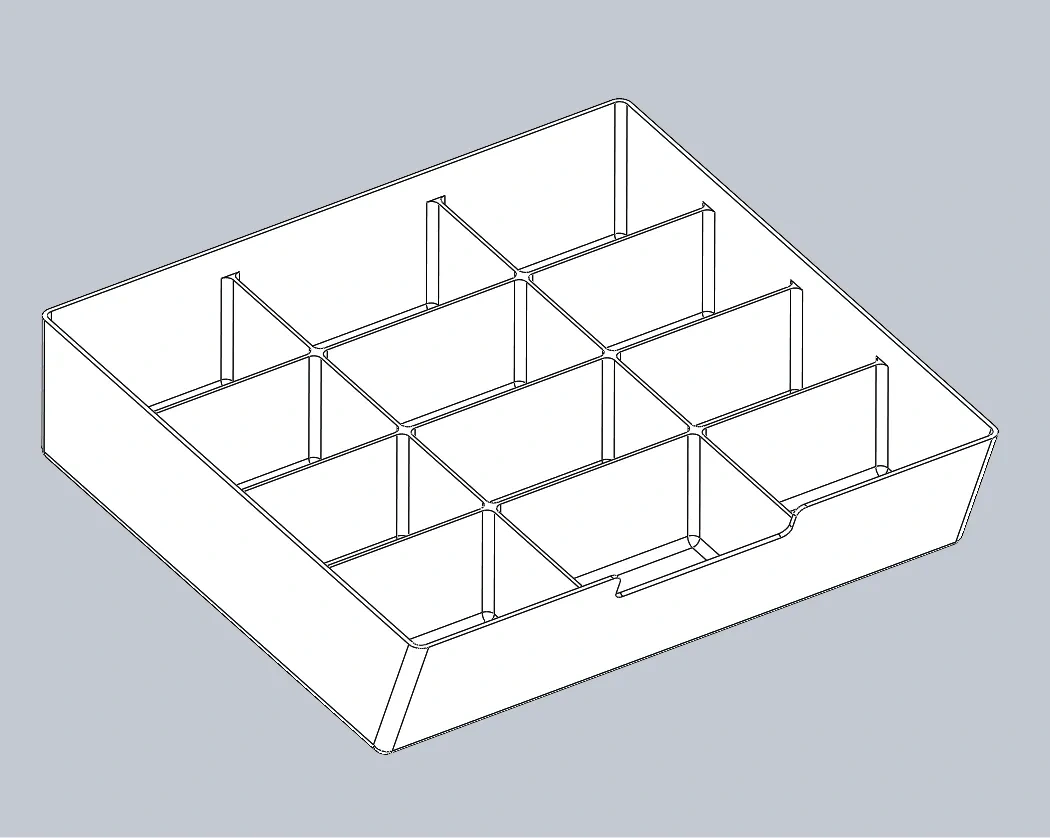 Miniatura 9 do modelo 3D 可堆叠的模块化分类收纳系统