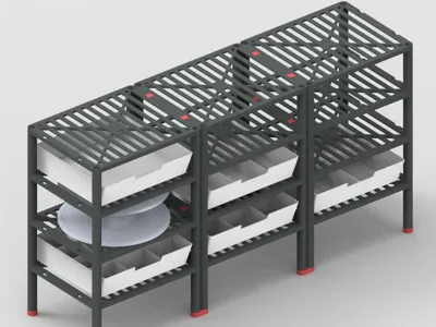 Stackable modular organizational storage system
