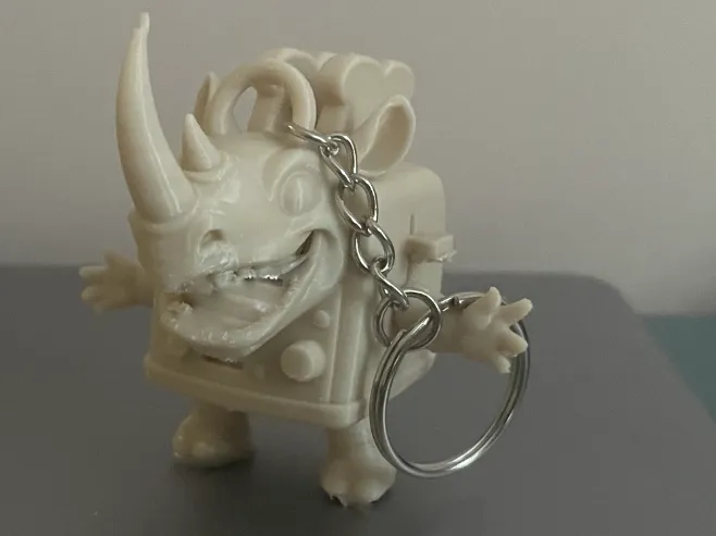 Rhino Toasterino Keychain - Italian Brainrot