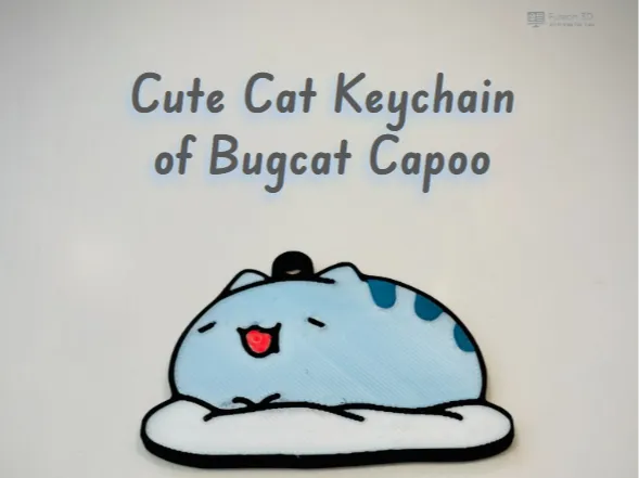 Cute Cat Keychain of Bugcat Capoo