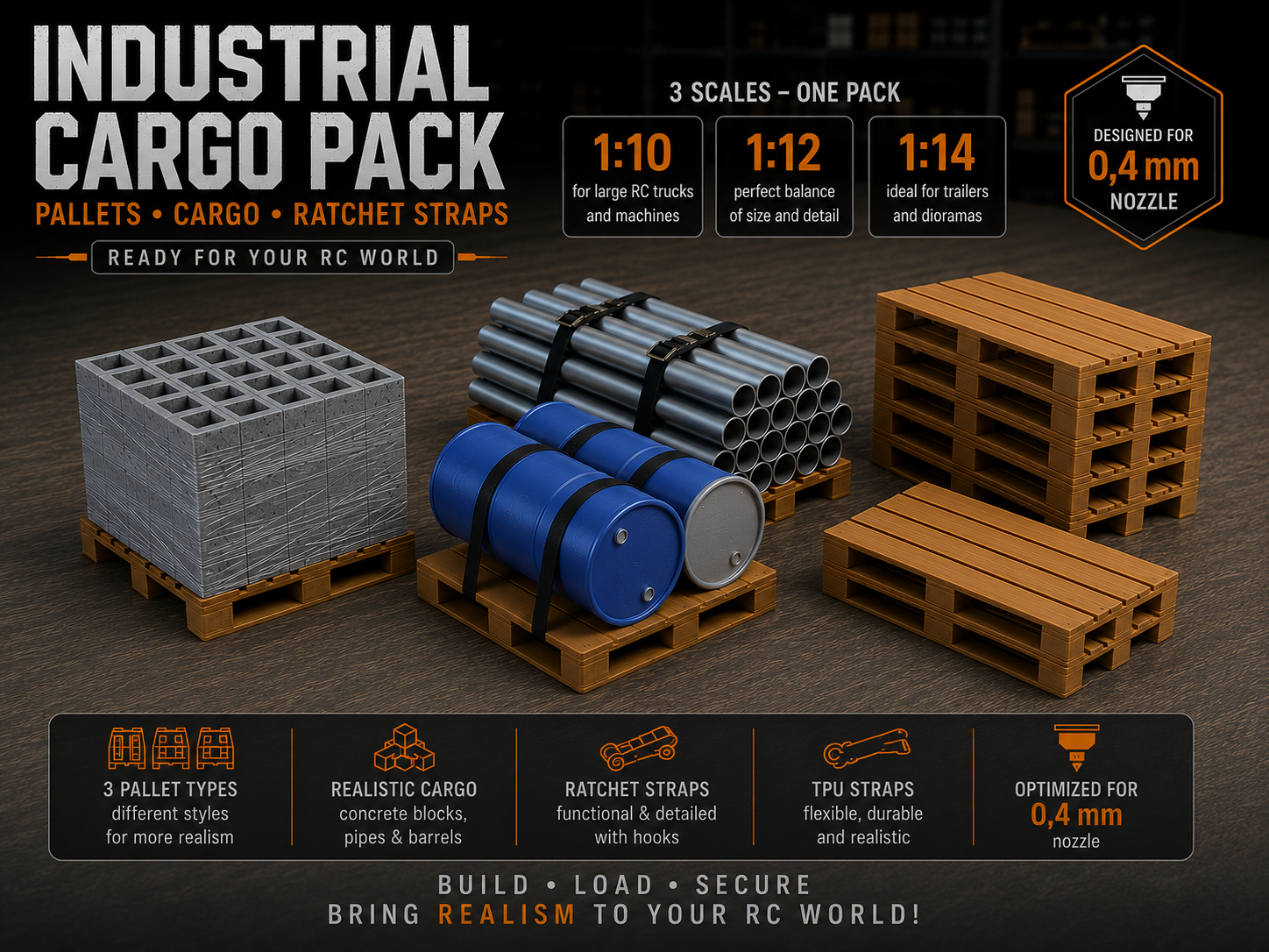 1:10,1:12,1:14 Pallet & Cargo Pack