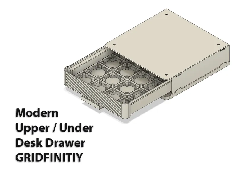 Gridfinity - Upper / Under Desk Drawer