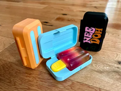 NeeDoh Nice-Sicle Case (print-in-place hinge)