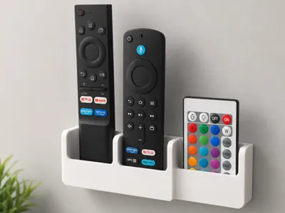 wall-mounted remote control holder