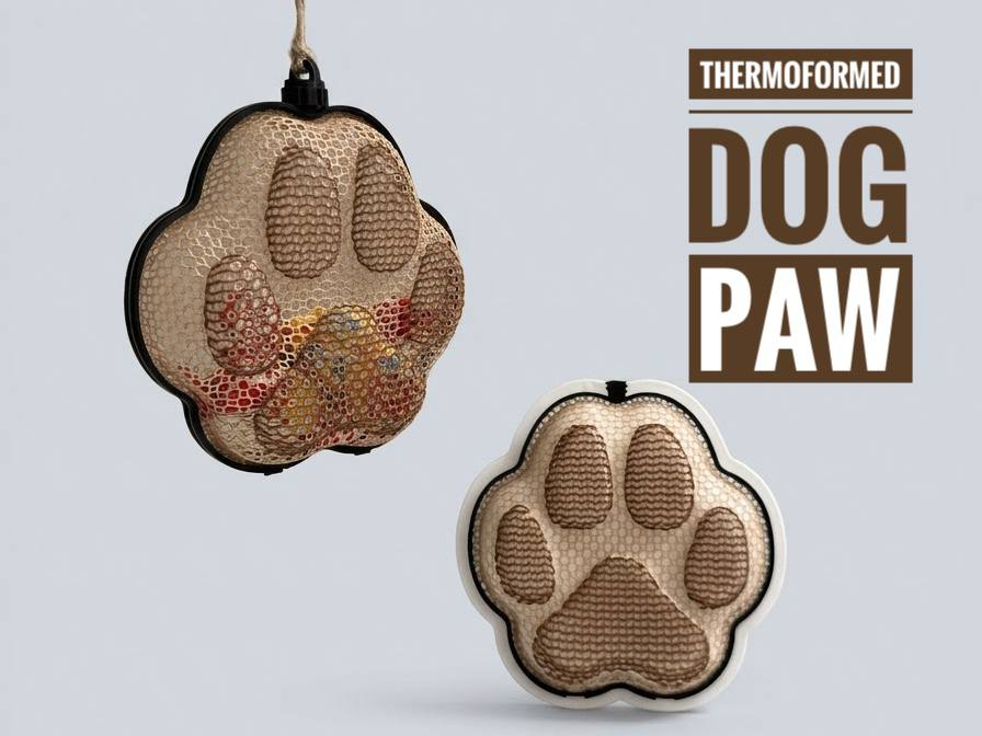 Thermoformed dog paw - 3D printed Festivities, in stock in India