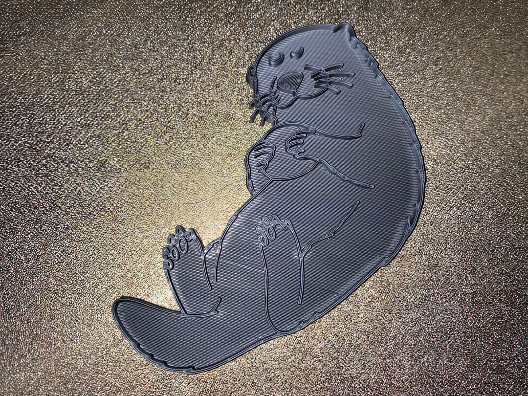 Süßer, verspielter Otter als 3D-Print“