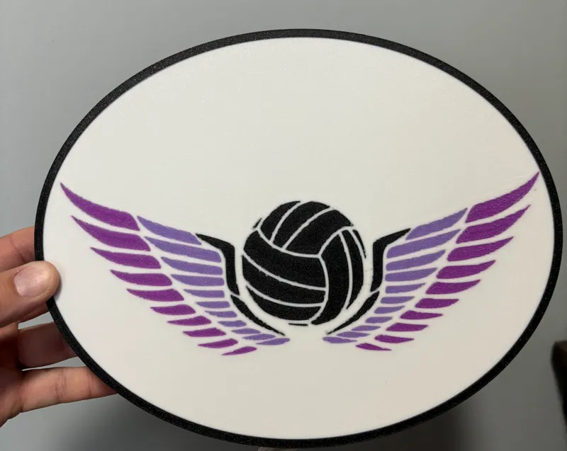 Volleyball with Wings Logo Light Box
