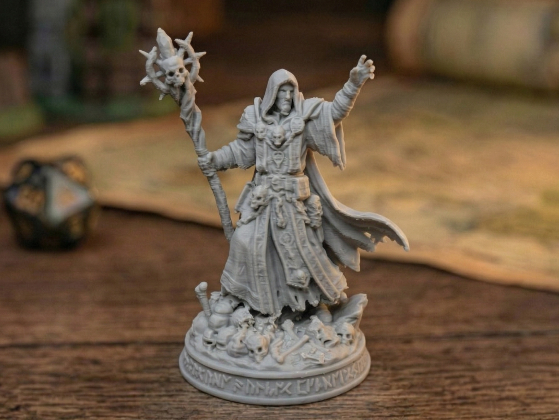 The Graveborn Necromancer - Miniature (32mm base)