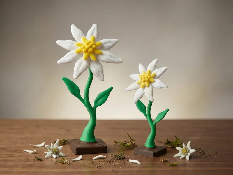 Alpine Edelweiss Flower - Modular & Multi-Color