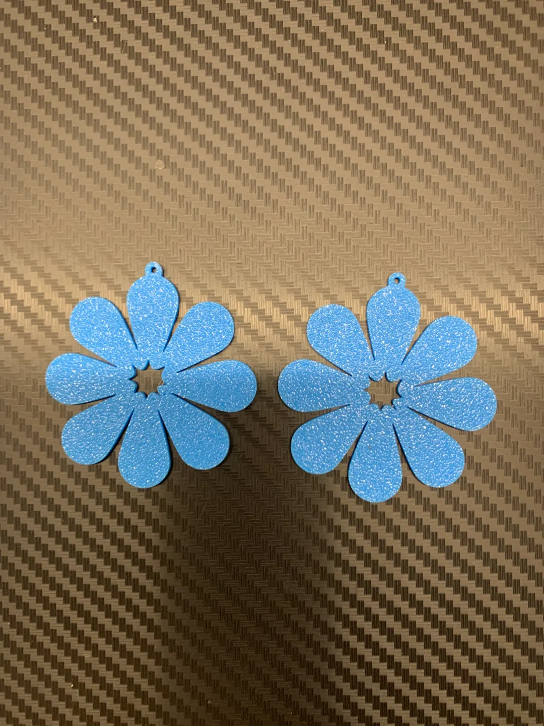 flower earrings view 2
