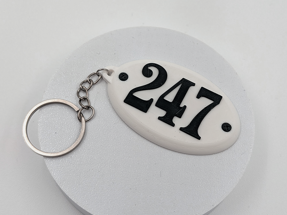 Llavero personalizable stile Numeracion Para Casas