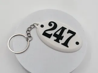 Llavero personalizable stile Numeracion Para Casas