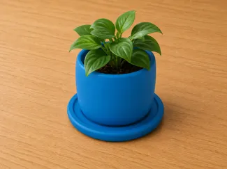 minimalistic flover pot plate