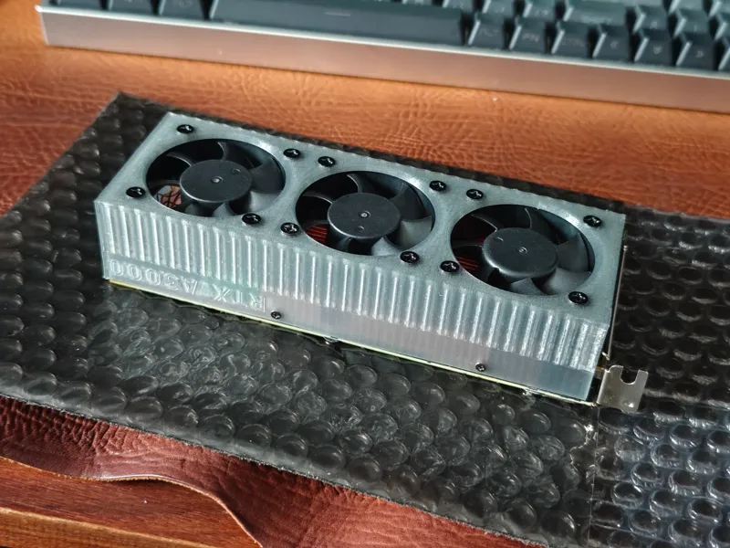 RTX A3000LP 半高刀卡 改三风扇外壳