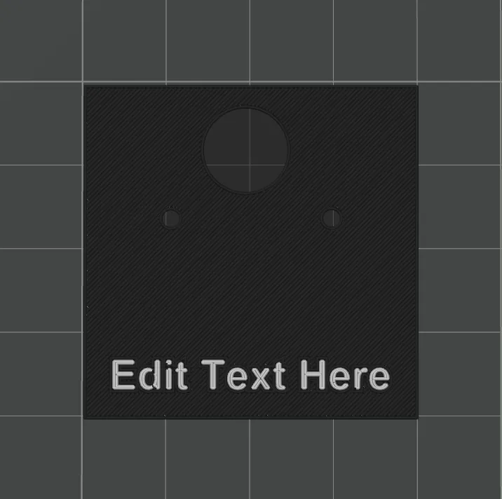 Earring Tag with custom text view 2