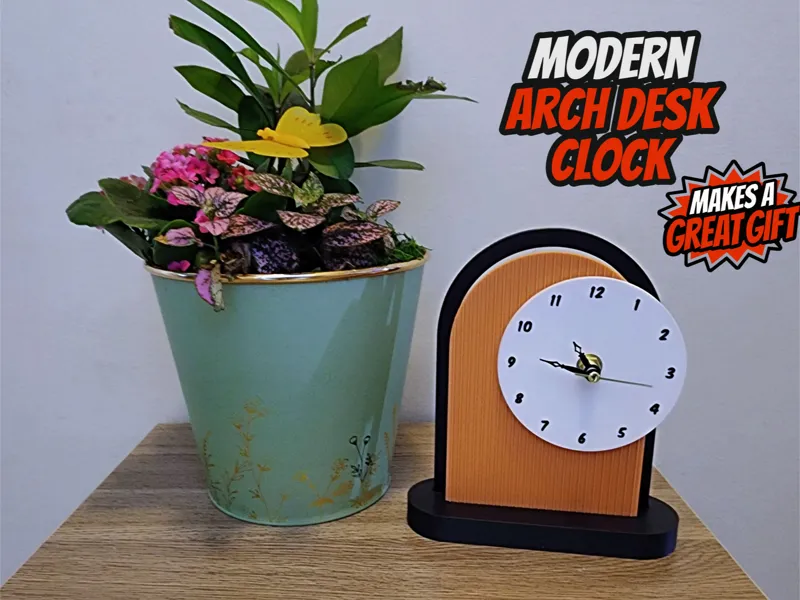 Modern Arch Desk Clock