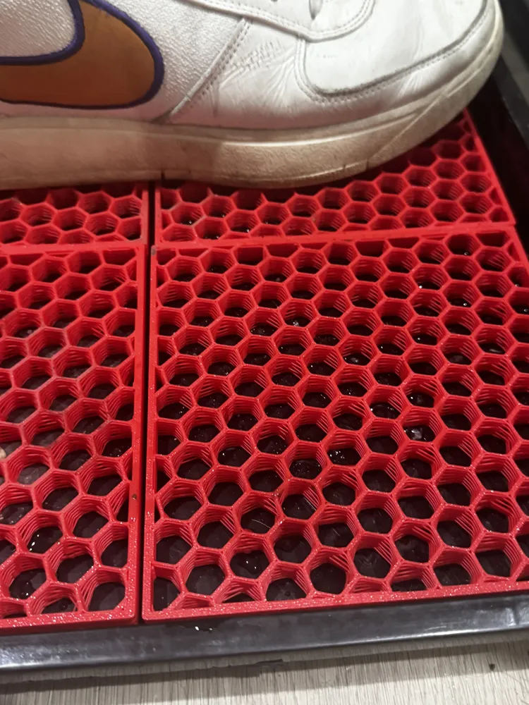 Modular Shoe Rack Grate Tiles - Boot Drying Grates - Free 3D Print ...
