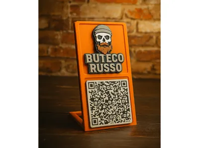 Versatile Display Plate – Branding & QR Code Ready