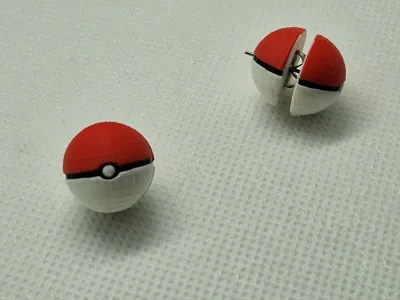 Pokeball earring