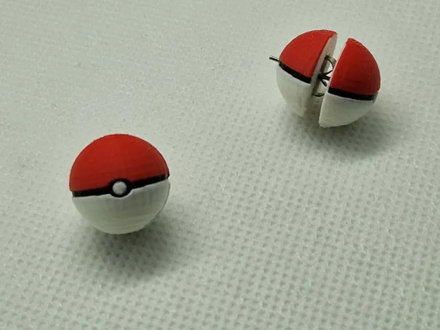 Pokeball earring