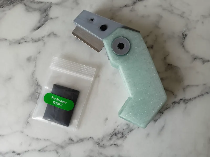 Pocket knife from Bambu scraper