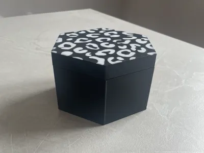 Leopard print object holder
