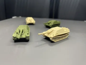 Modelo para impresión 3D: Mini Jagdpanther Tank 1/200 Scale By L3D PrintLab — vista de referencia 3