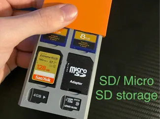 SD and micro SD card holder