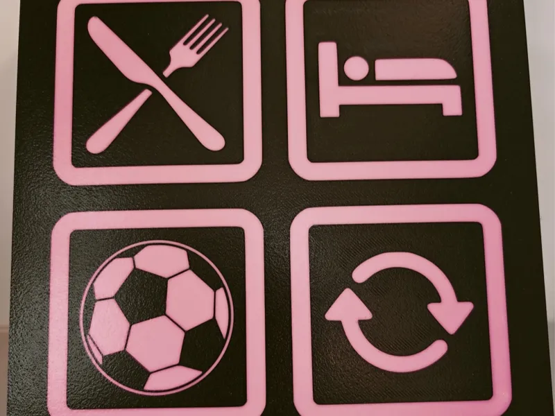Lightbox - eat sleep football repeat