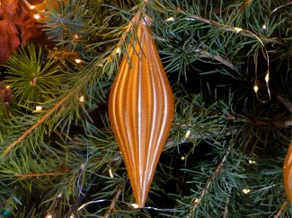 vintage teardrop ornament