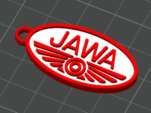 JAWA logo keychain