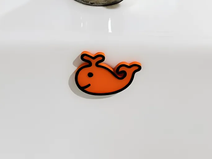 可爱的面盆溢水口堵盖 Cute sink overflow stopper
