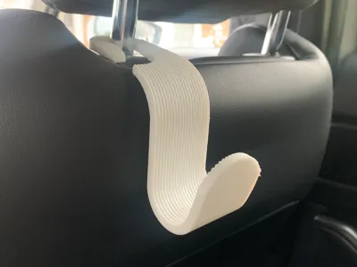 Ribbed Car Hook for Headrest