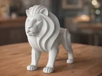 Sculpture moderne de lion — photo 1