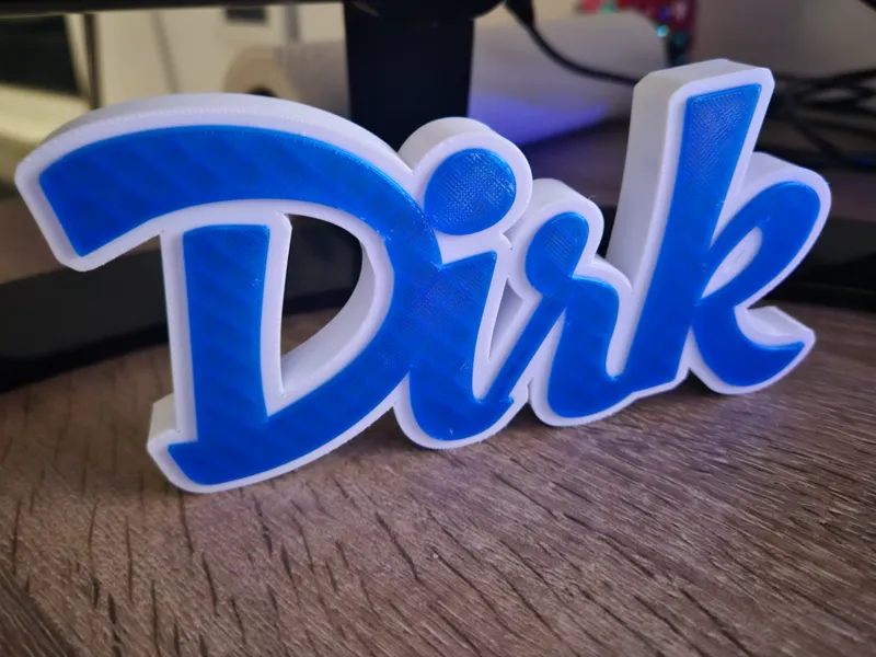 Schriftzug Dirk 