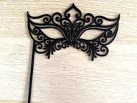 Masque de carnaval avec support — photo 1