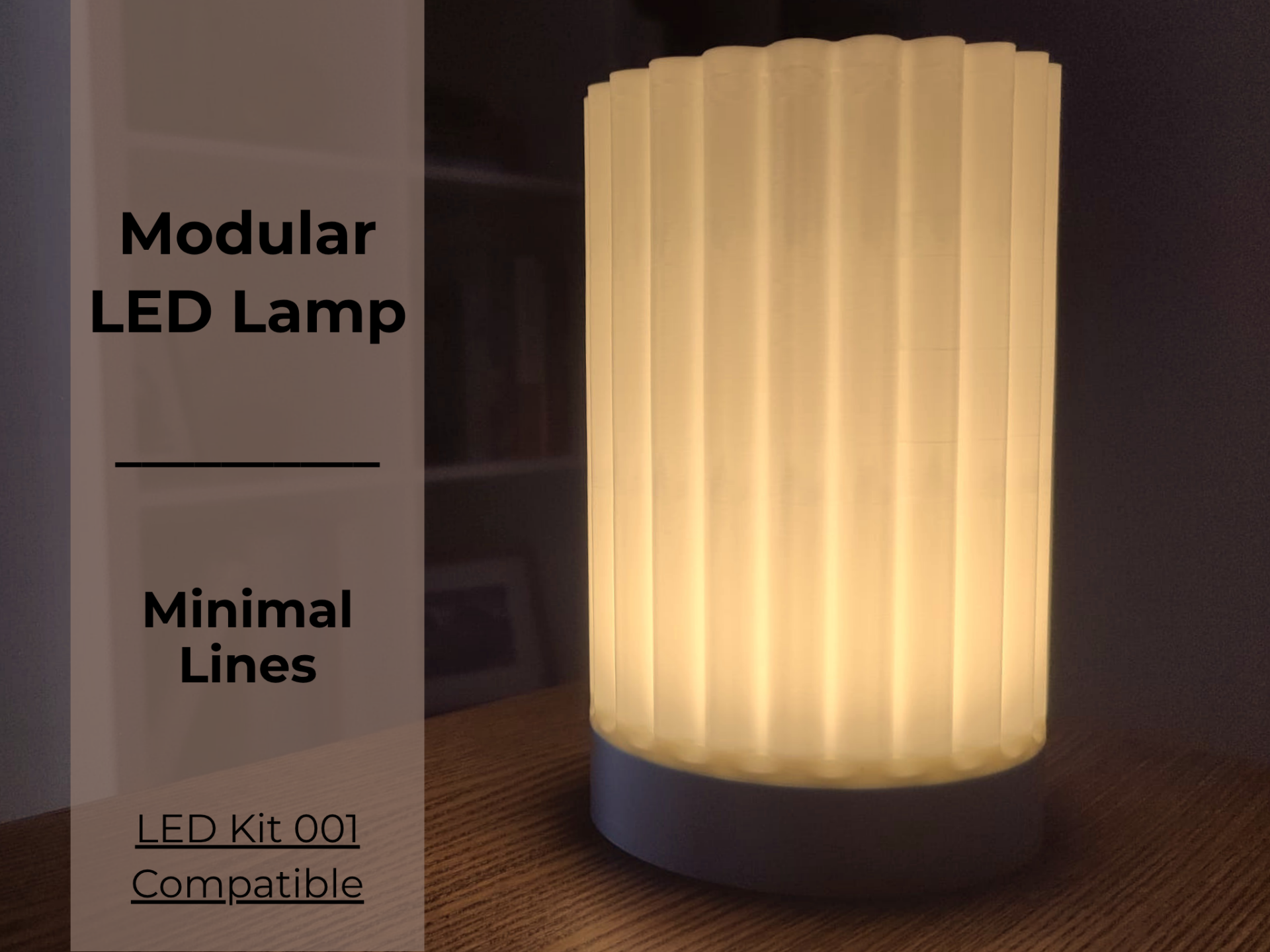 Modular LED Lamp - Minimal Lines