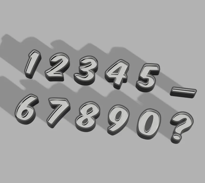 LED Numbers Outside