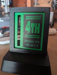 4th place face, coin, and insert
