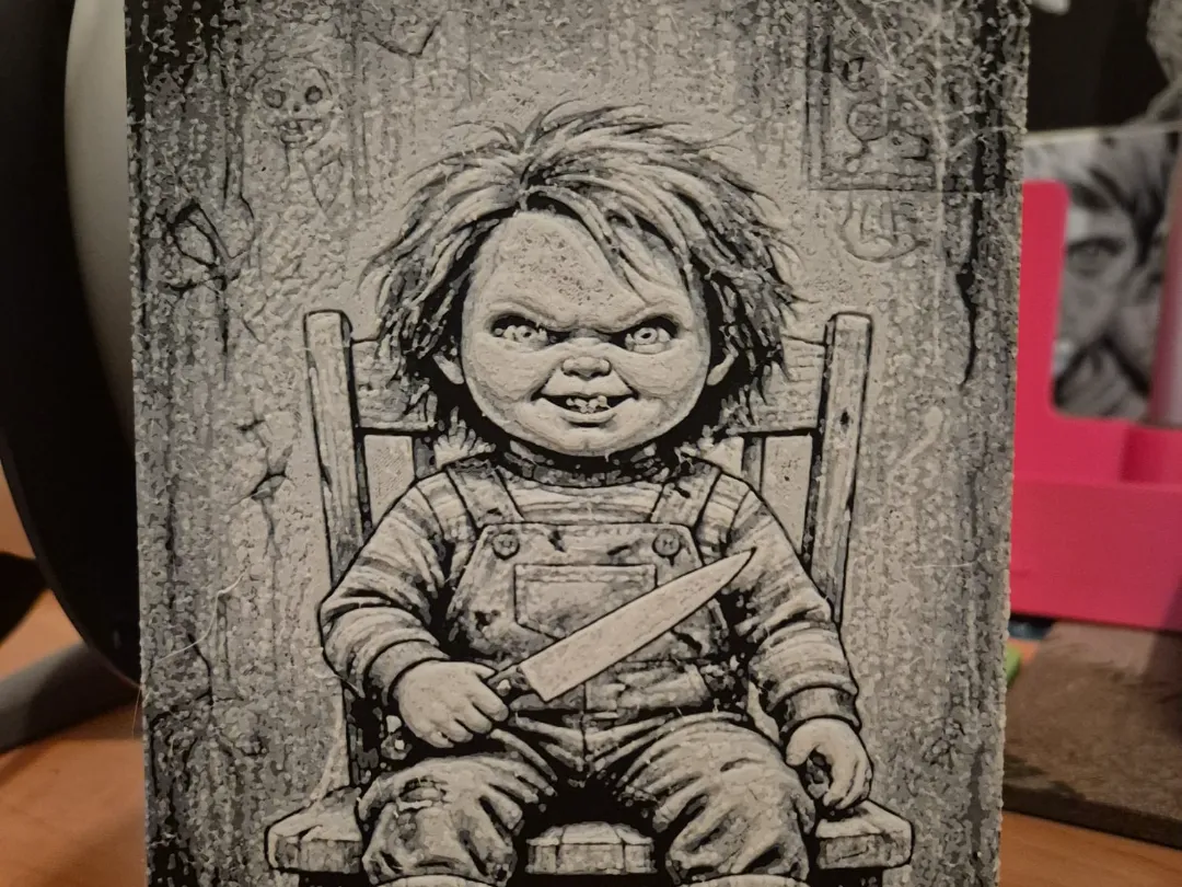 Chucky Rocking Chair chucky on the chair hueforge - Free 3D Print Model - MakerWorld