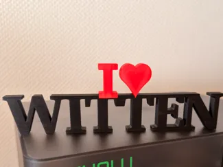 I Love Witten Schriftzug Aufsteller