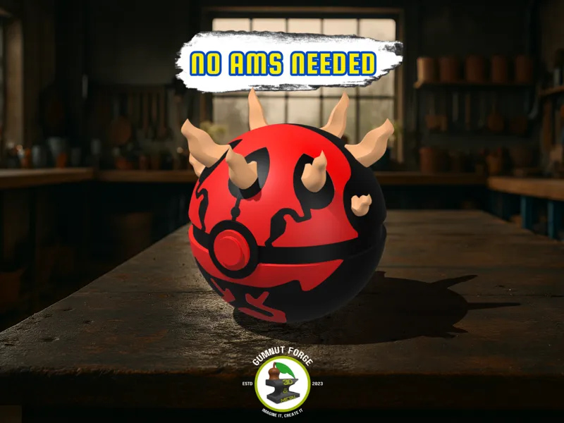 Darth Maul Pokeball - Multipart