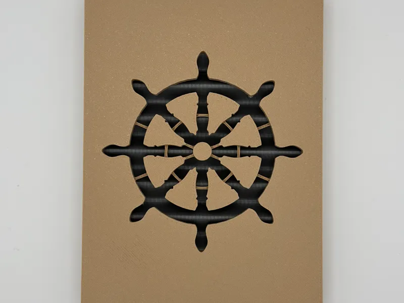 Maritime Wanddekoration (Steuerrad)